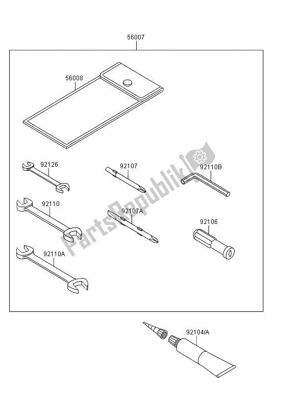 All parts for the Owners Tools of the Kawasaki VN 1700 Voyager Custom ABS 2013