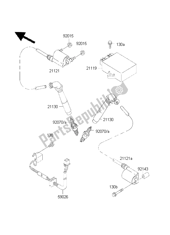 Todas las partes para Sistema De Encendido de Kawasaki VN 800 Classic 2001