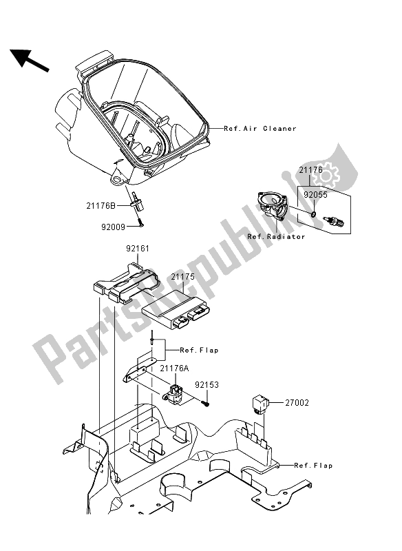 Todas las partes para Inyección De Combustible de Kawasaki KVF 750 4X4 EPS 2013