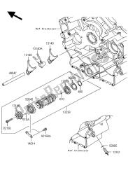 tambour de changement de vitesse et fourchette de changement de vitesse