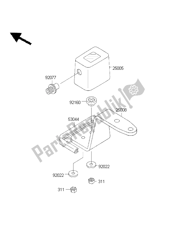 Tutte le parti per il Metro del Kawasaki KLX 300R 1999