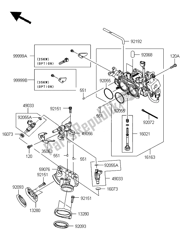 Toutes les pièces pour le Manette De Gaz du Kawasaki VN 900 Custom 2011