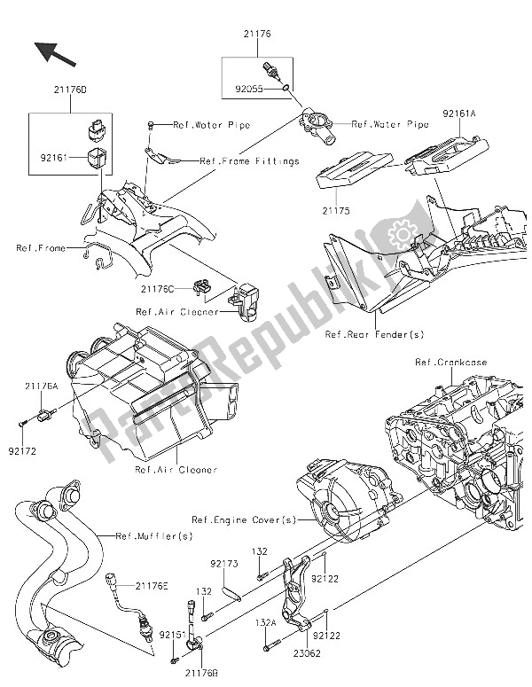 Todas las partes para Inyección De Combustible de Kawasaki Z 300 ABS 2016