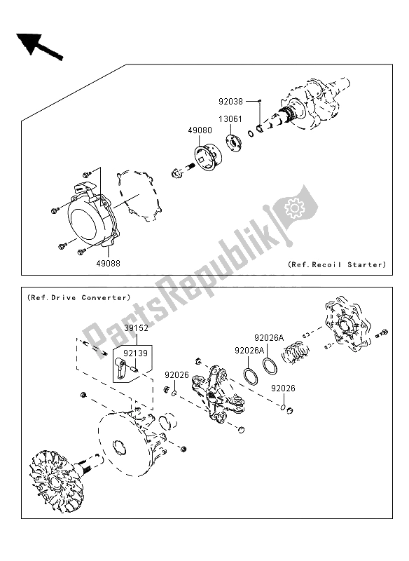 Toutes les pièces pour le Pièces En Option du Kawasaki KVF 750 4X4 2009