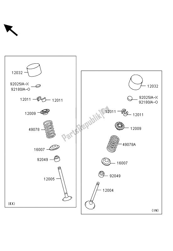 All parts for the Valve(s) of the Kawasaki ZZR 1400 ABS 2013