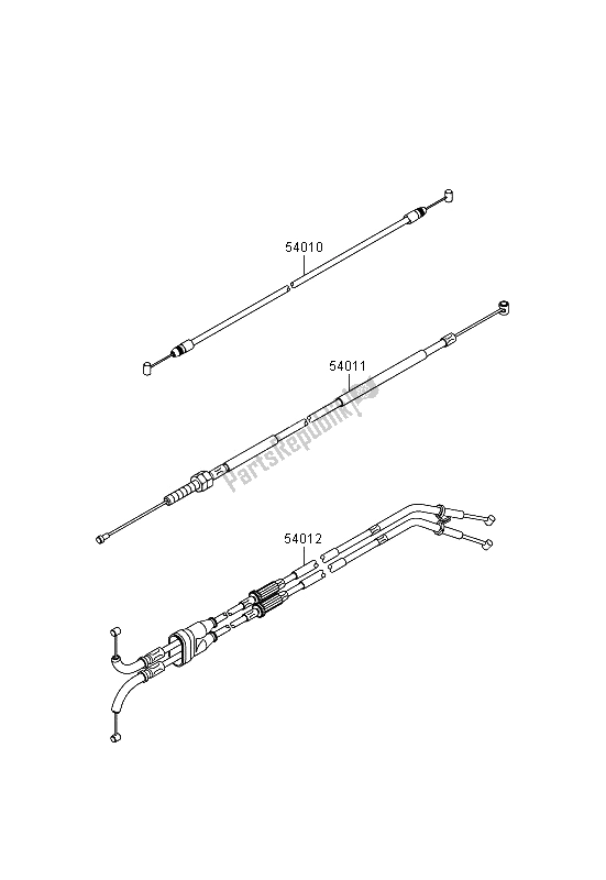 All parts for the Cables of the Kawasaki Ninja ZX 10R ABS 1000 2013