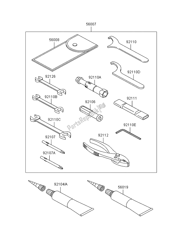 All parts for the Owners Tools of the Kawasaki VN 900 Classic 2009