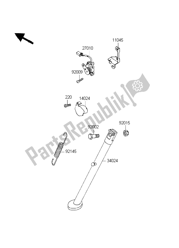 Toutes les pièces pour le Supporter du Kawasaki KLR 650 1998