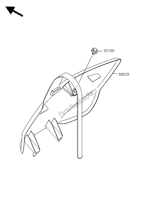 Tutte le parti per il Accessorio del Kawasaki KX 250F 2011