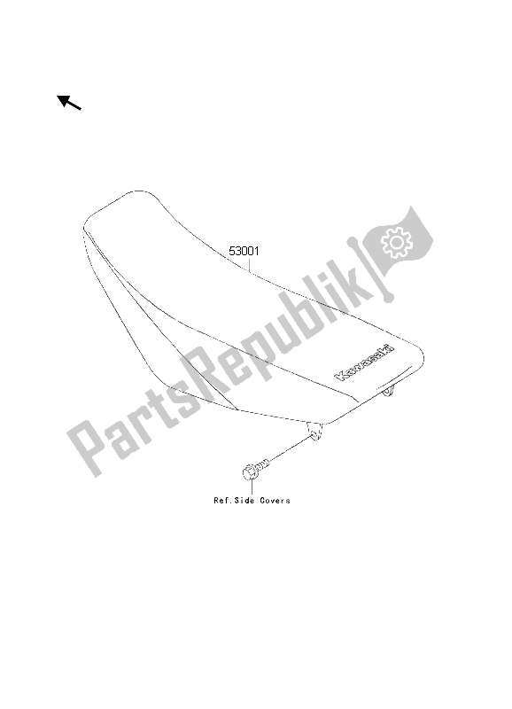 All parts for the Seat of the Kawasaki KX 85 LW 2002