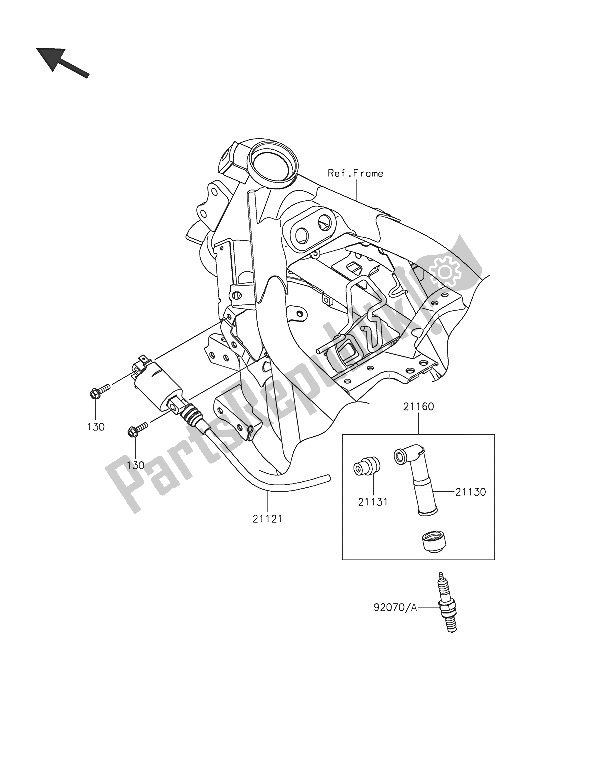 Todas las partes para Sistema De Encendido de Kawasaki Ninja 250 SL 2016