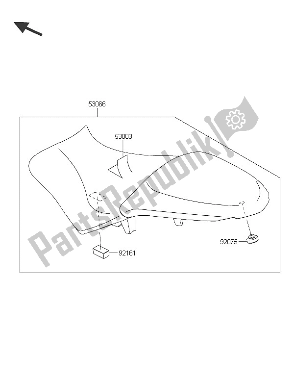 Tutte le parti per il Posto A Sedere del Kawasaki Versys 650 ABS 2016