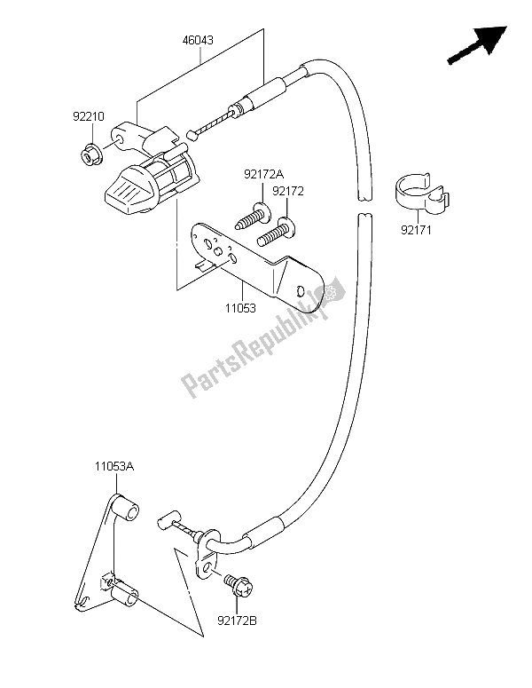 Tutte le parti per il Blocco Inverso del Kawasaki KFX 400 2006