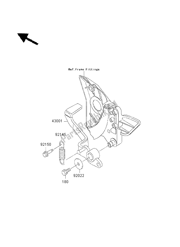 Wszystkie części do Peda? Hamulca Kawasaki ZR 7 750 2003