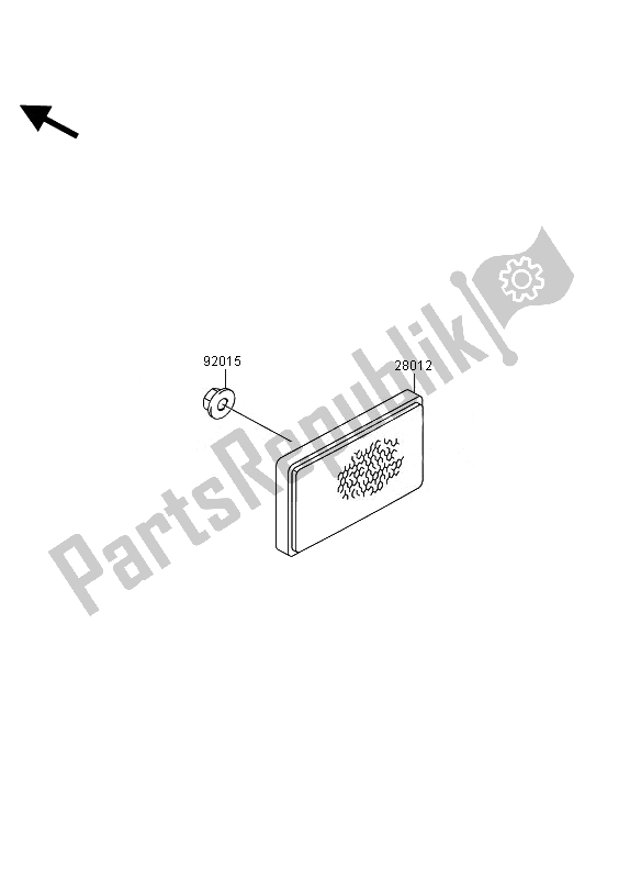 All parts for the Reflectors (eu,uk) of the Kawasaki KVF 360 4X4 2010