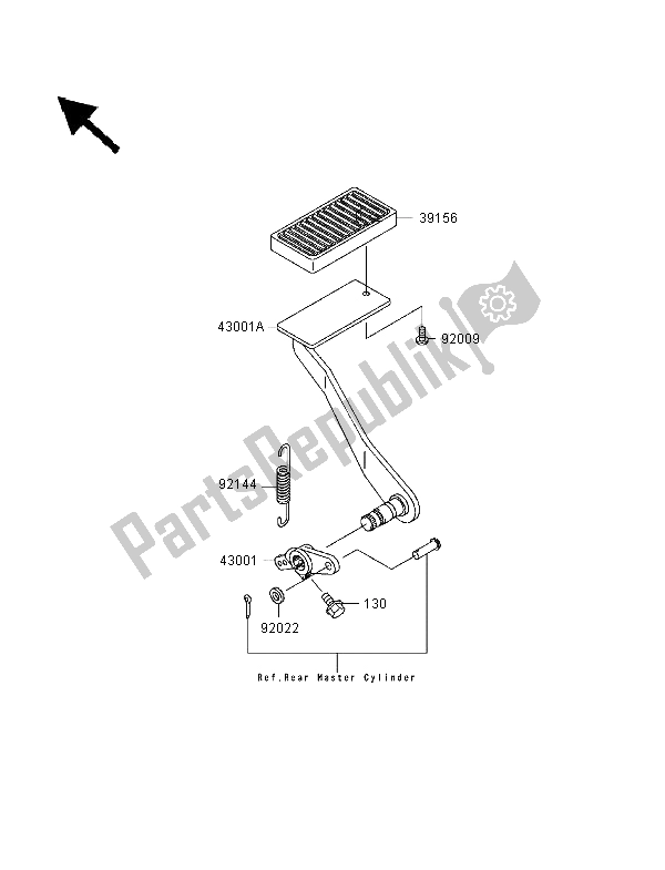 Todas las partes para Pedal De Freno de Kawasaki VN 1500 Classic Tourer 1998