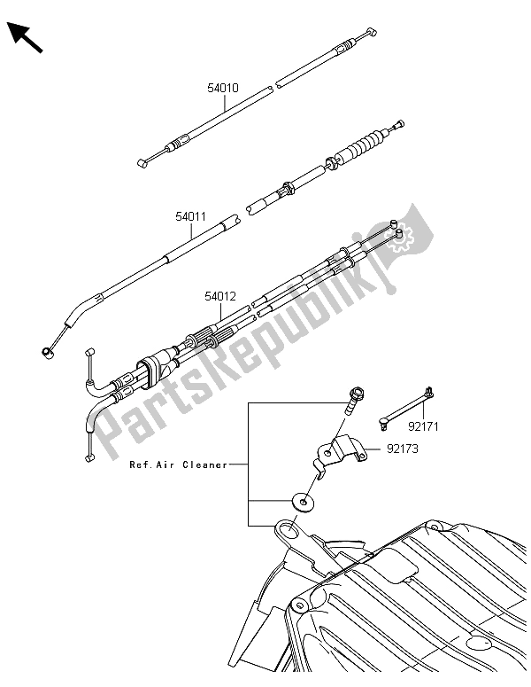 All parts for the Cables of the Kawasaki Ninja ZX 6R 600 2013