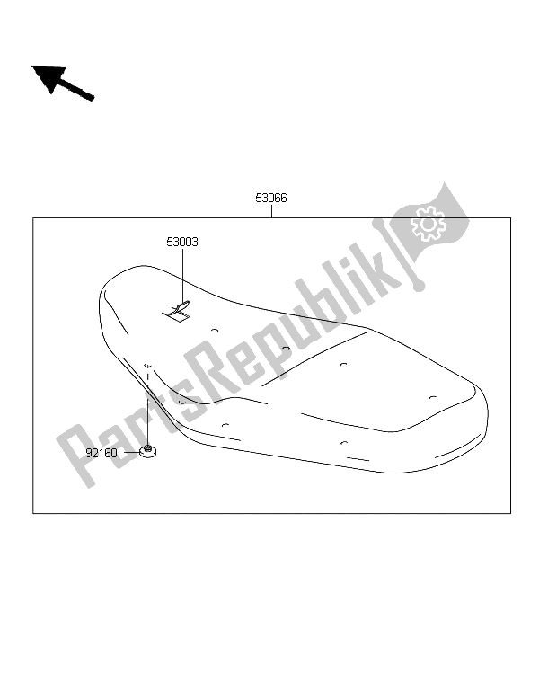 All parts for the Seat of the Kawasaki W 800 2012