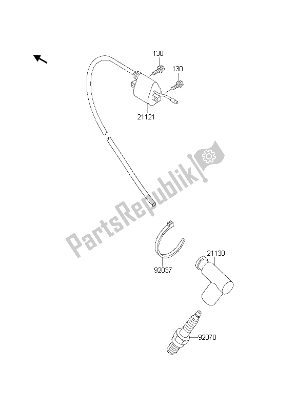 Toutes les pièces pour le Système De Mise à Feu du Kawasaki KX 60 2000