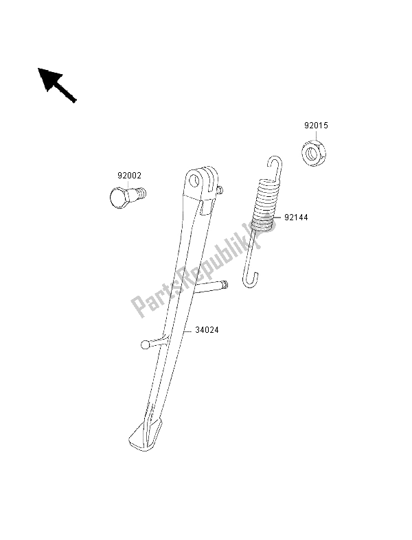 Toutes les pièces pour le Supporter du Kawasaki ZRX 1100 1999