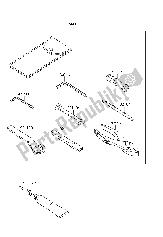 Todas las partes para Herramientas De Propietarios de Kawasaki Ninja ZX 10R 1000 2013