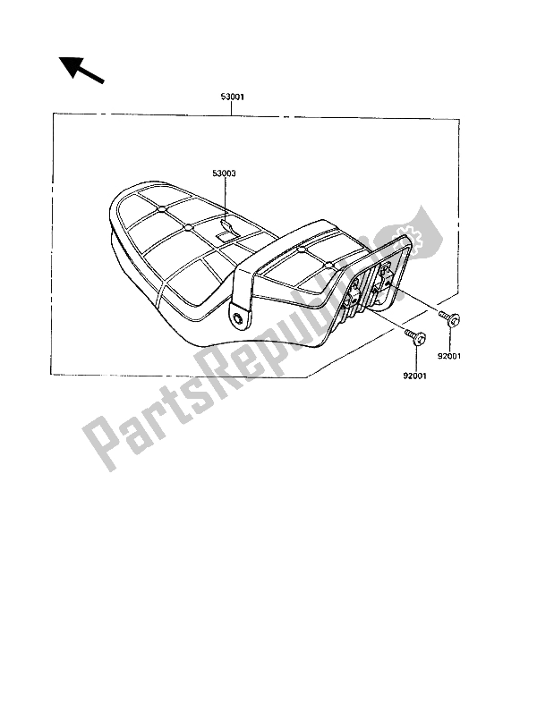 Todas las partes para Asiento de Kawasaki VN 750 Twin 1989