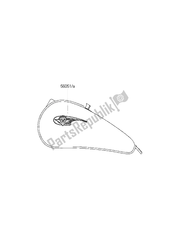 Tutte le parti per il Decalcomanie del Kawasaki VN 800 1999
