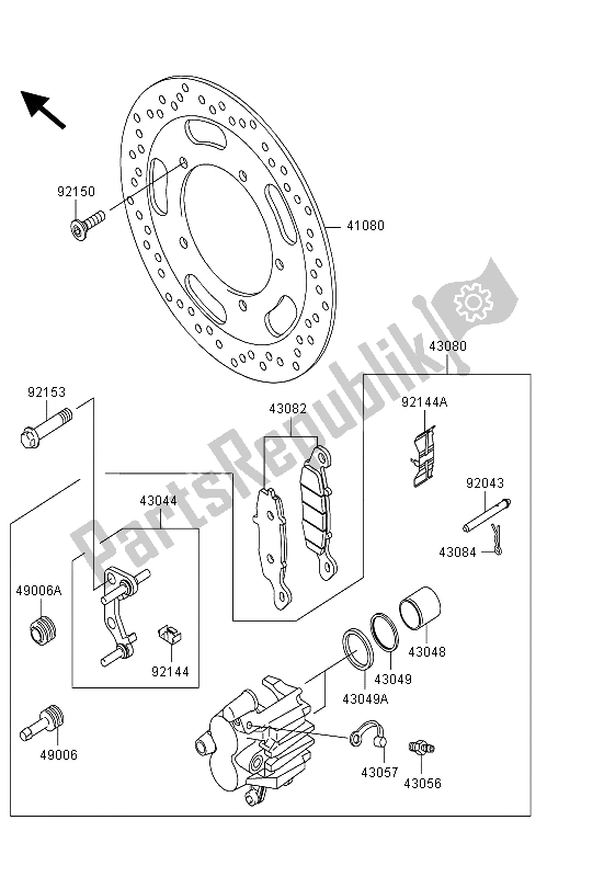 Todas las partes para Freno Frontal de Kawasaki VN 900 Custom 2013