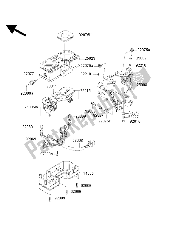 Todas las partes para Metro de Kawasaki KMX 125 1999