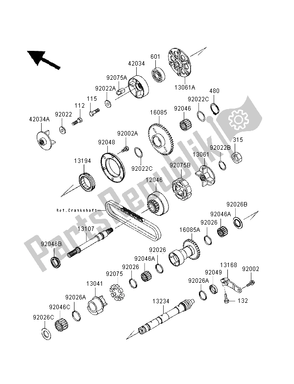 Wszystkie części do Stabilizator Kawasaki ZZR 1100 1995