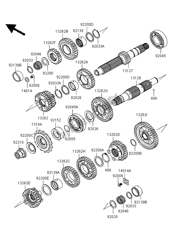 Alle onderdelen voor de Overdragen van de Kawasaki ER 6N ABS 650 2008