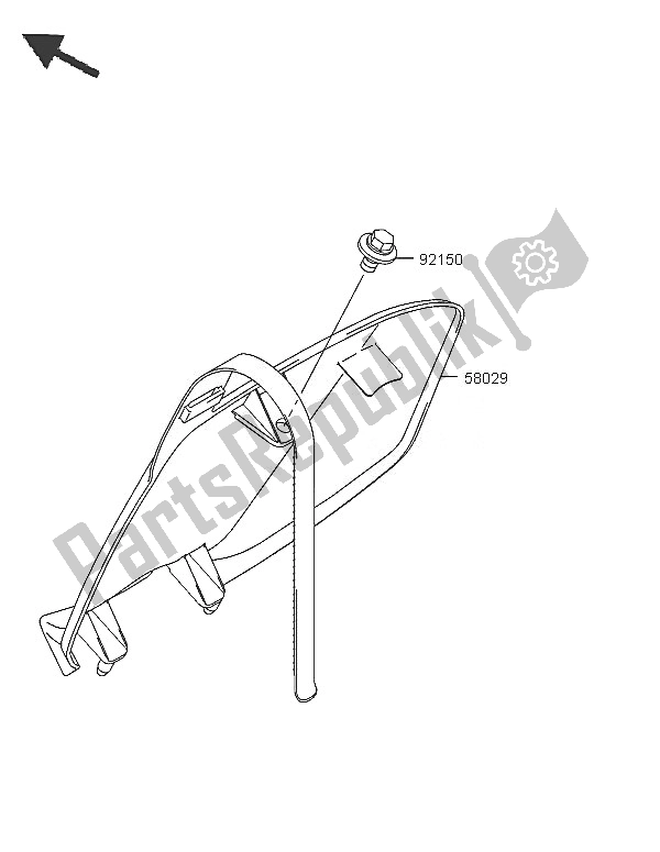 All parts for the Accessory of the Kawasaki KX 250 2005