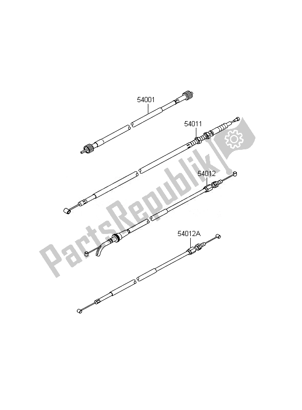 All parts for the Cables of the Kawasaki Ninja 250R 2010