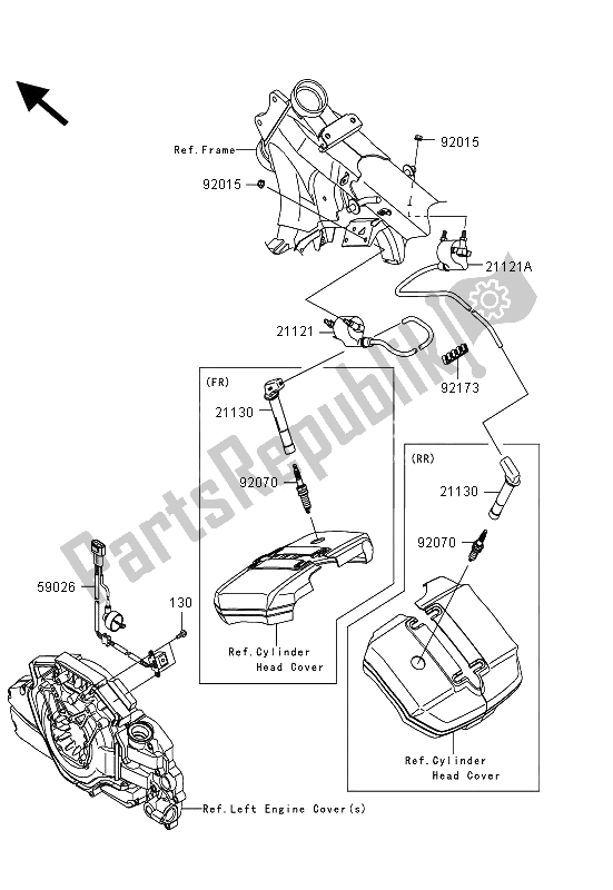 Tutte le parti per il Sistema Di Accensione del Kawasaki VN 1700 Voyager Custom ABS 2013