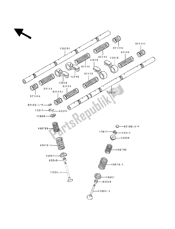 Todas las partes para Válvula (s) de Kawasaki ZXR 750 1994