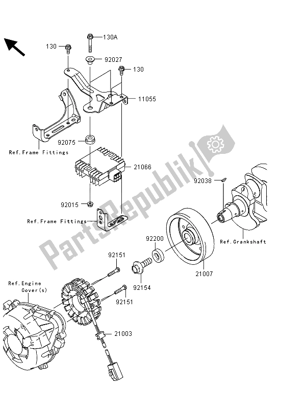 Toutes les pièces pour le Générateur du Kawasaki Z 1000 SX 2013