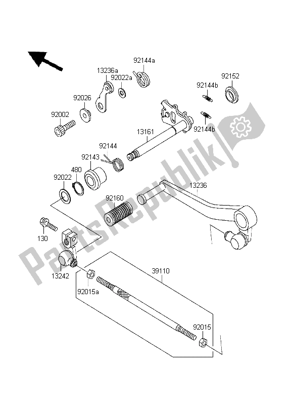 Todas las partes para Mecanismo De Cambio De Marcha de Kawasaki Ninja ZX 7R 750 1999