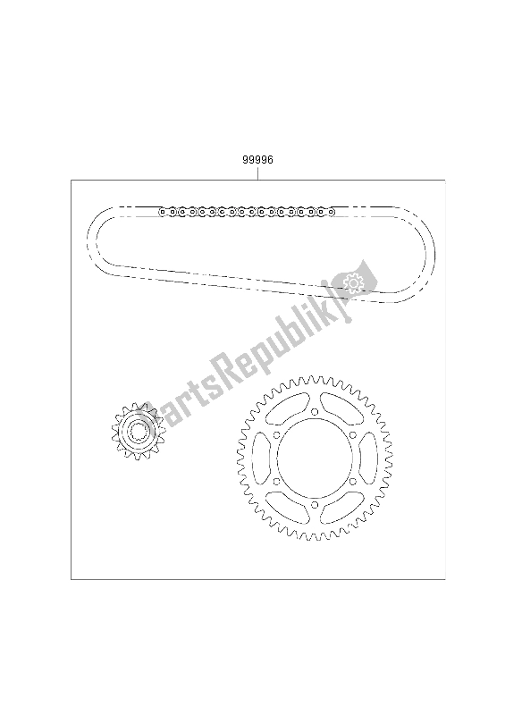 Todas las partes para Kit De Cadena de Kawasaki ZZR 600 2003