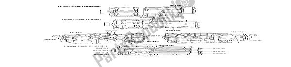 All parts for the Crankcase Bolt Pattern of the Kawasaki GPZ 305 Belt Drive 1994