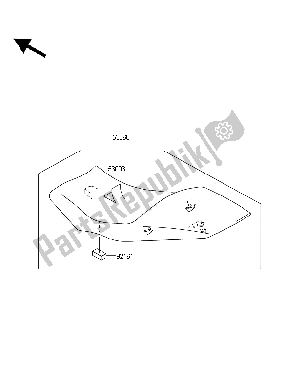 Tutte le parti per il Posto A Sedere del Kawasaki ER 6F ABS 650 2010