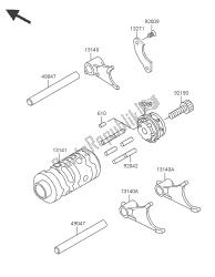 GEAR CHANGE DRUM & SHIFT FORK