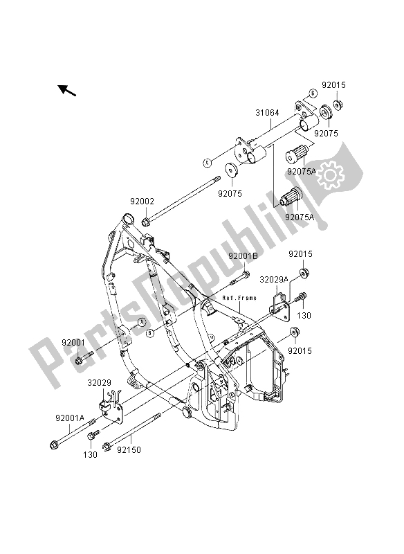 All parts for the Frame Fittings of the Kawasaki VN 800 1995