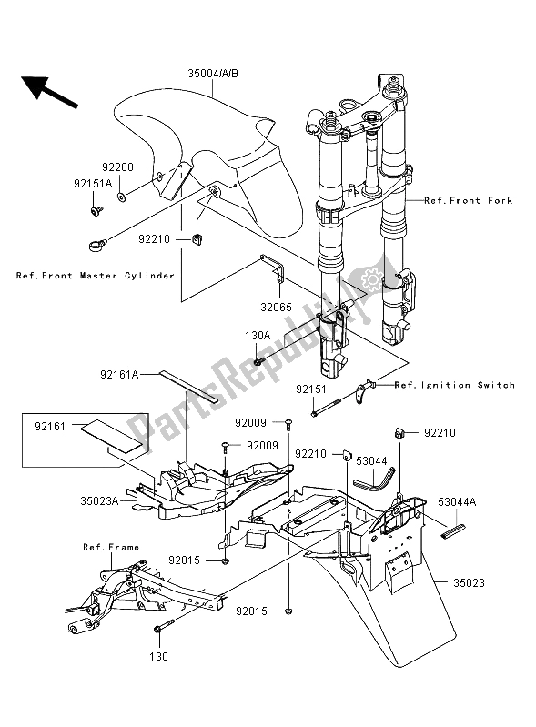 Todas las partes para Defensas de Kawasaki Ninja ZX 12R 1200 2002