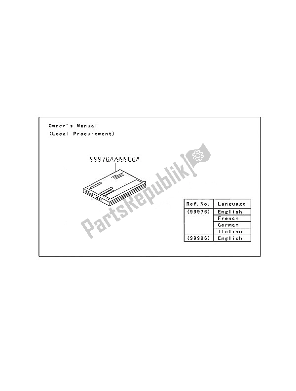 All parts for the Manual of the Kawasaki Eliminator 125 2005