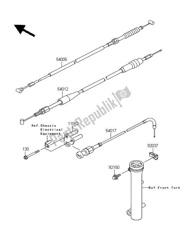 Tutte le parti per il Cavi del Kawasaki KLX 110 2007