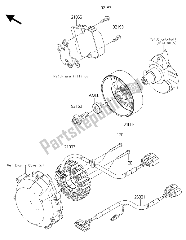 All parts for the Generator of the Kawasaki ZZR 1400 ABS 2015