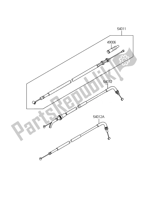 Todas las partes para Cables de Kawasaki Ninja 300 ABS 2014