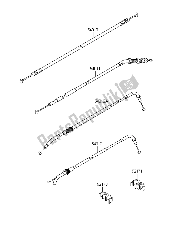 Todas las partes para Cables de Kawasaki Z 800 ABS BDS 2013