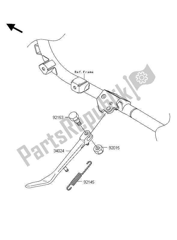 Todas as partes de Ficar do Kawasaki VN 1700 Classic Tourer ABS 2012