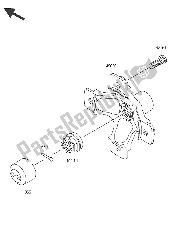 Todas las partes para Buje Trasero de Kawasaki KVF 650 4X4 2005